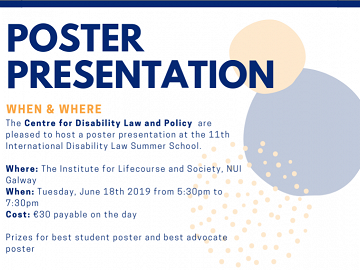 Poster Presentation Opportunity at the 11th International Disability Law Summer School